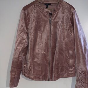 Torrid Women's Pink Velvet style Jacket